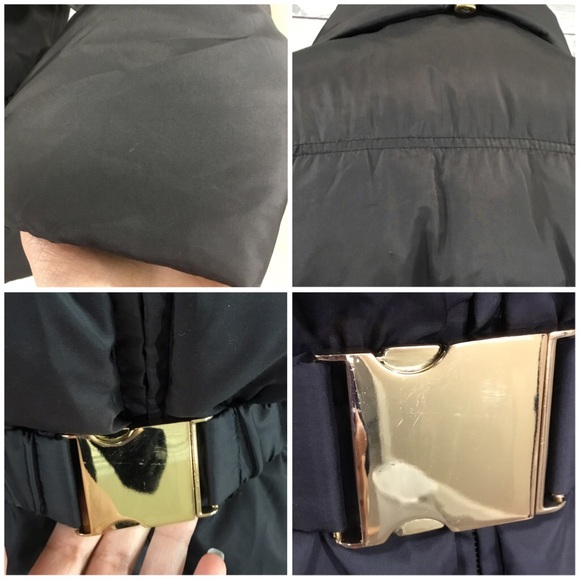 ANDREW MARC Brown Puffer Down Jacket Belted Sz XS - Picture 8 of 8